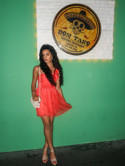 Pink A Line Spaghetti Strap Tulle Short Homecoming Dress Birthday Dress DP1656