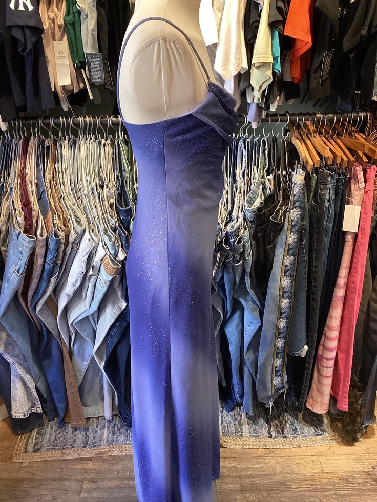 Vintage Mermaid Spaghetti Straps Sequins Chiffon Prom Dress Evening Dress DP1383