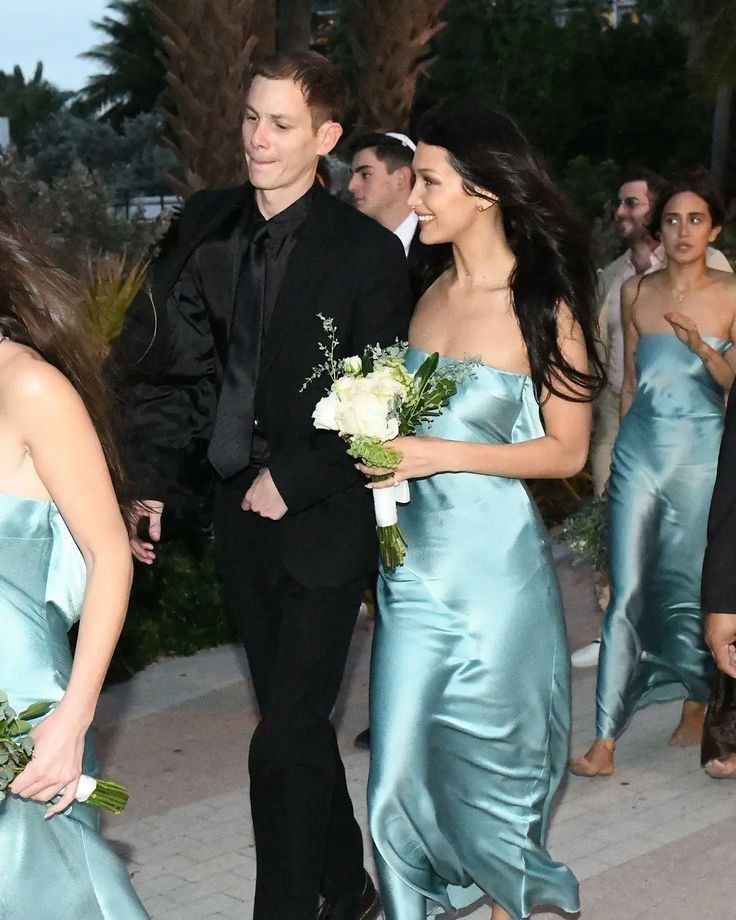 Simple Ice Blue A Line Strapless Satin Backless Long Bridesmaid Dress DP4969