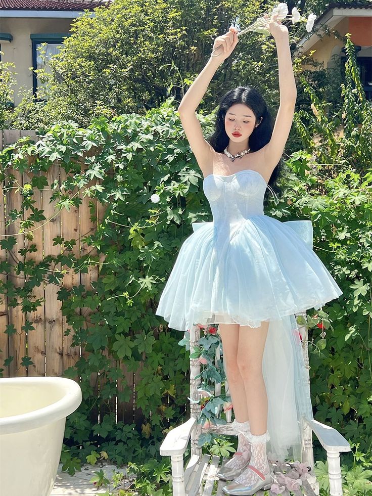 Baby Blue A Line Sweetheart Neck Lace Tulle Short Homecoming Dress Cocktail Dress DP2636