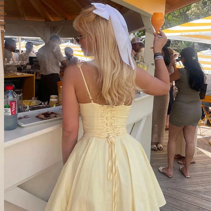 Cute A Line Strap Yellow Satin Short Homecoming Dress Birthday Dress DP1935