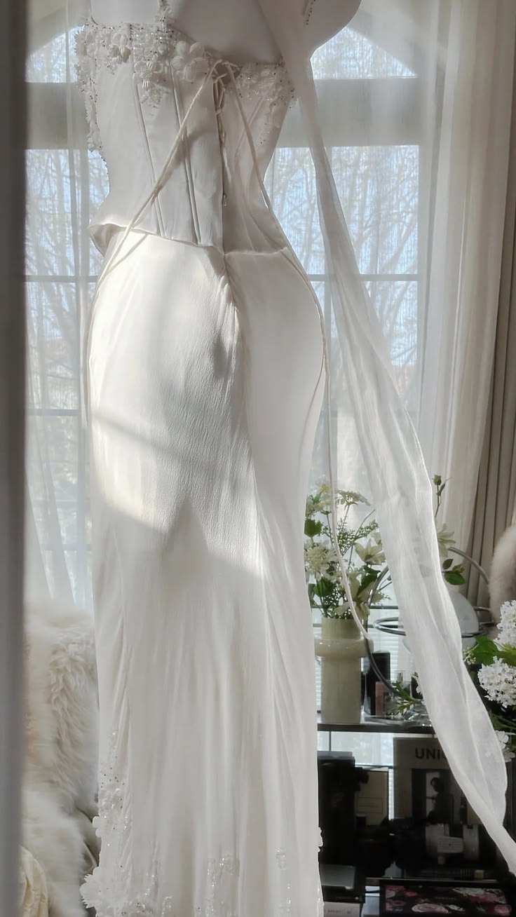 Two Piece Sheath Straps Appliques Corset White Chiffon Prom Dress Party Dress DP5817