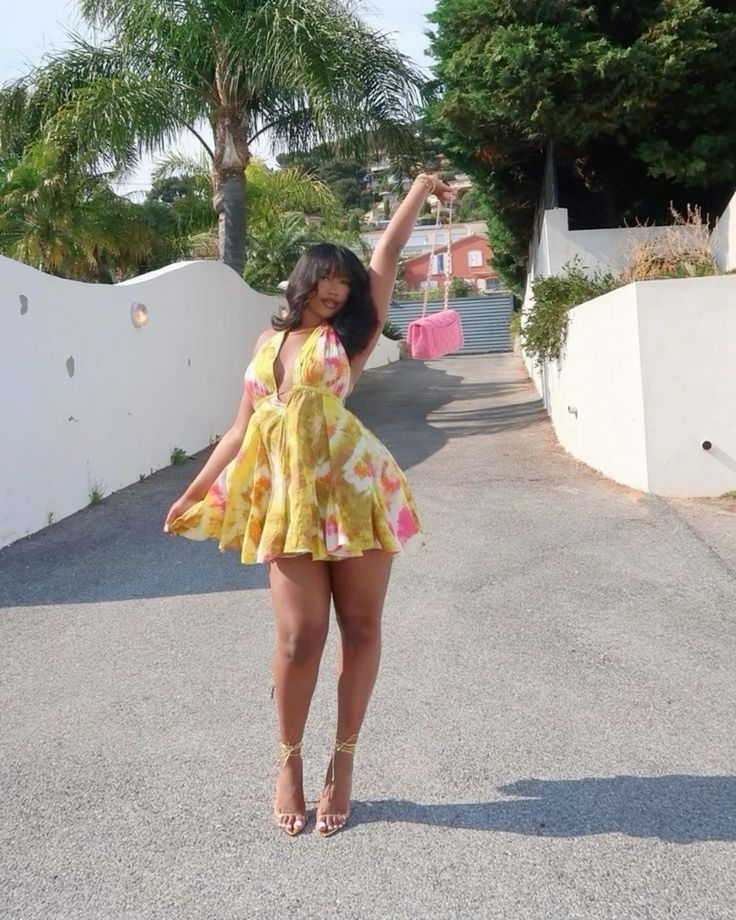 Summer Print Floral A Line V Neck Backless Chiffon Short Homecoming Dress Birthday Dress Outfits DP3089
