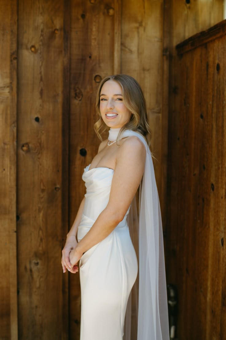 Gentle Mermaid Sweetheart Neck White Satin Chiffon Evening Dress Wedding Dress DP2857