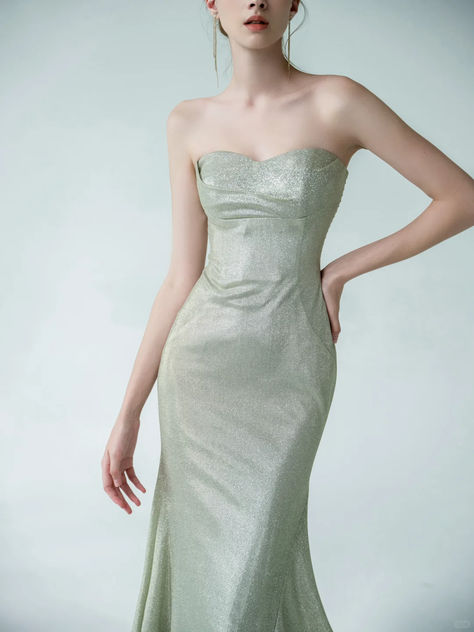 Unique Two Piece Mermaid Straps Tulle Sequin Party Dress Prom Dress Formal Gown DP3724