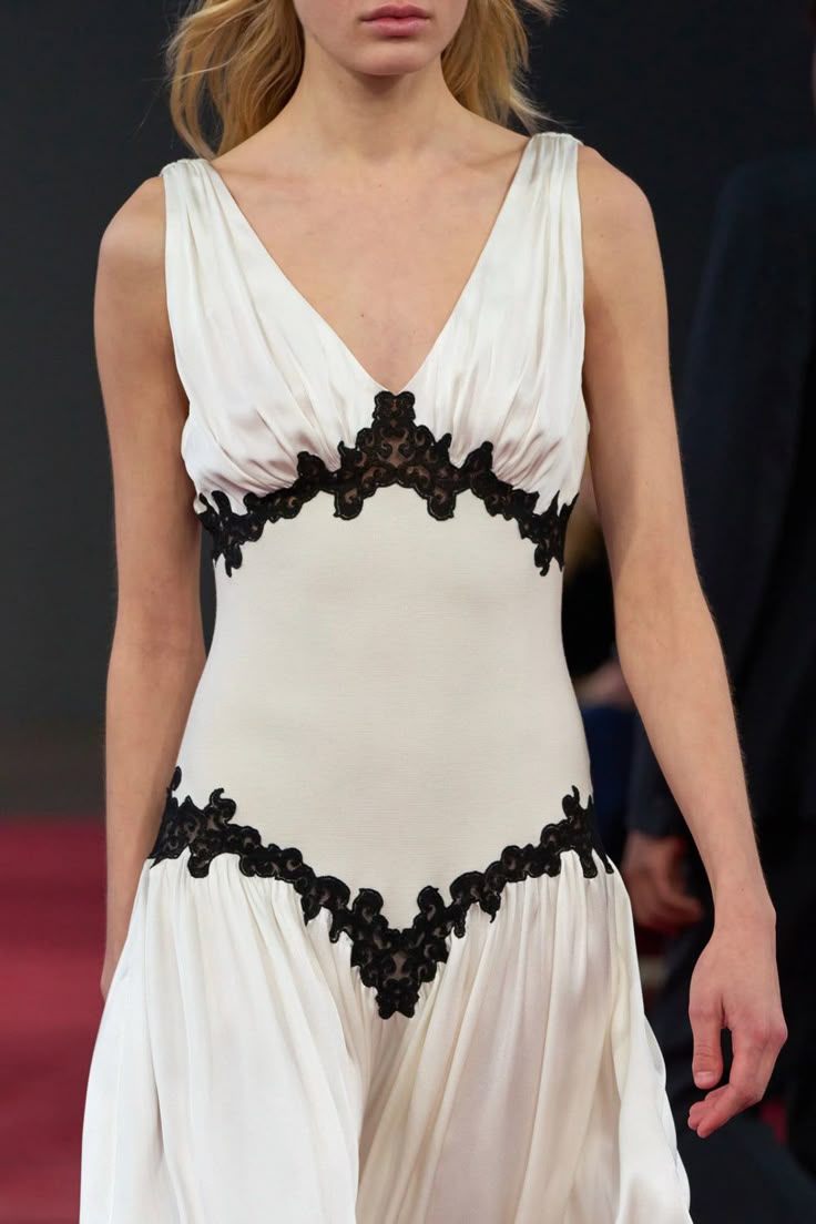 Simple A Line V Neck Black Lace White Satin Prom Dress Graduation Prom Dress DP2255