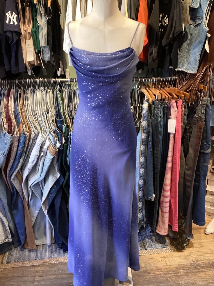 Vintage Mermaid Spaghetti Straps Sequins Chiffon Prom Dress Evening Dress DP1383