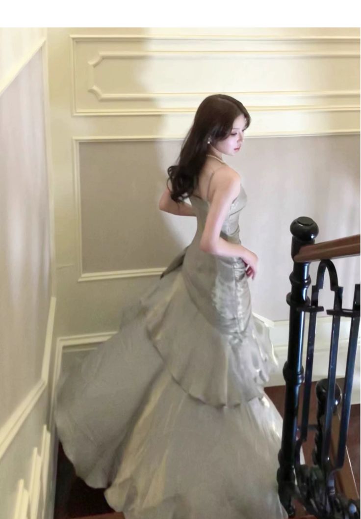 Modest Mermaid Spaghetti Straps Long Prom Dresses Birthday Party Dress Evening Gowns DP4231