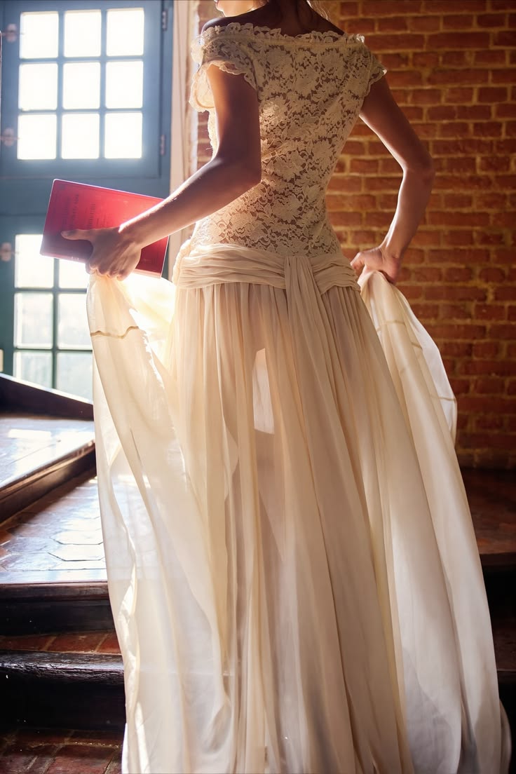 Ivory A Line V Neck Lace Chiffon Long Prom Dress Evening Dress DP7116