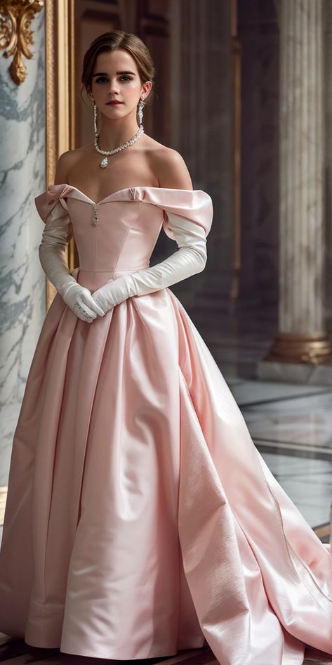 Princess Pink Ball Gown Off the Shoulder Satin Prom Dress Party Dress 16th Birthday Dress DP3611